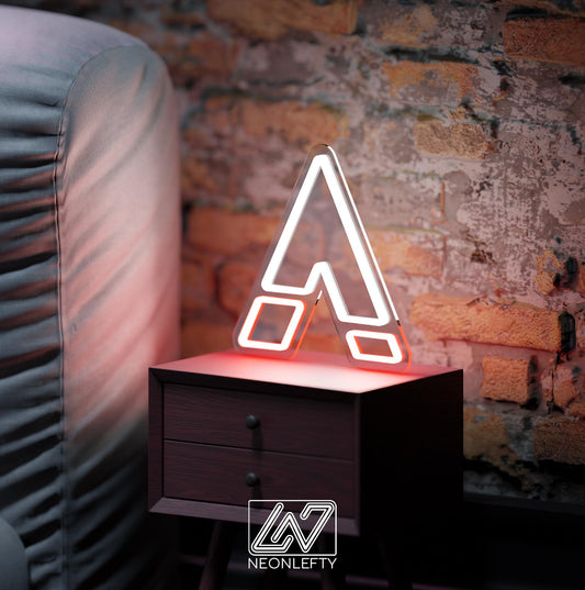 Custom neon initials sign for personalized home decor and thoughtful gifts.