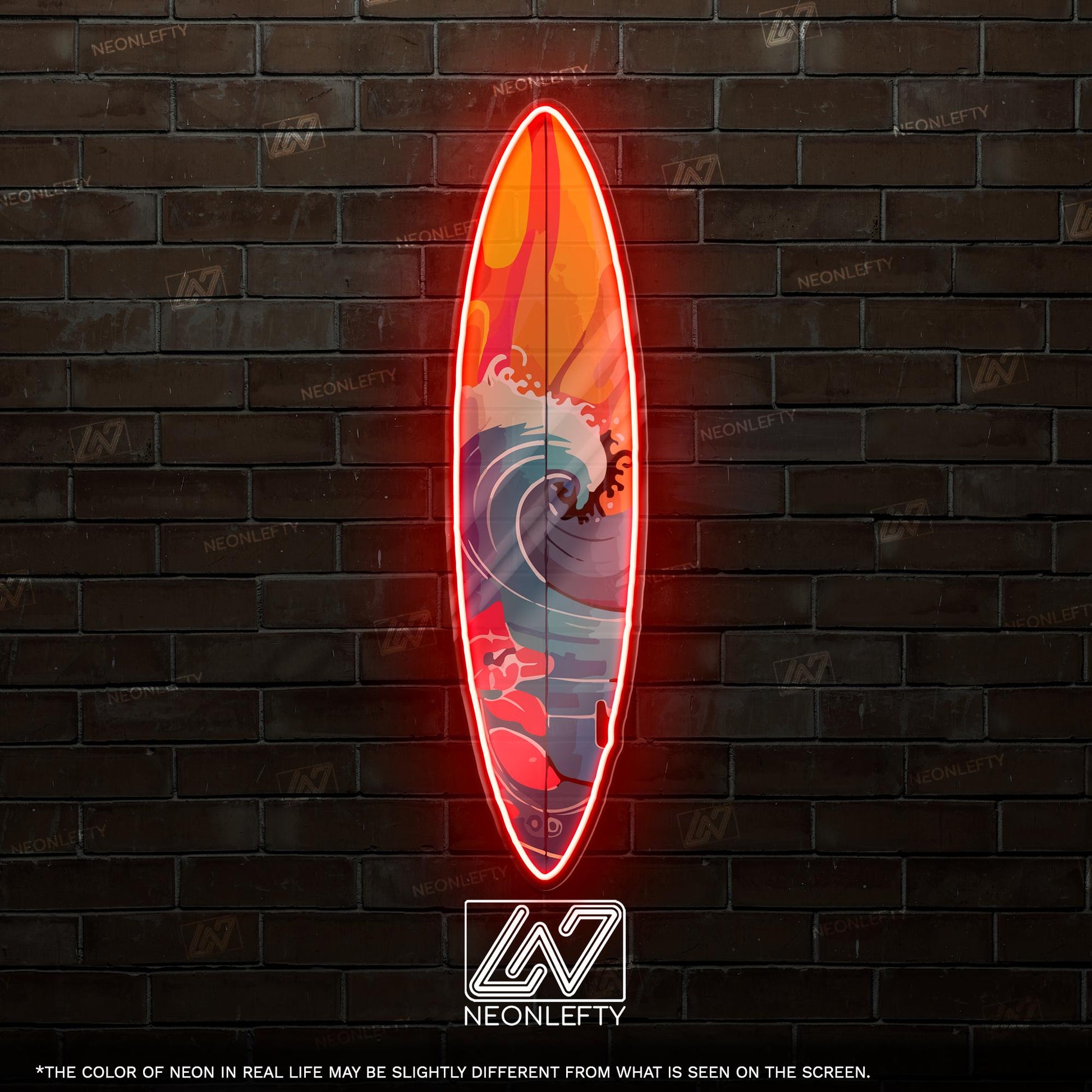 Surfboard Neon Sign
