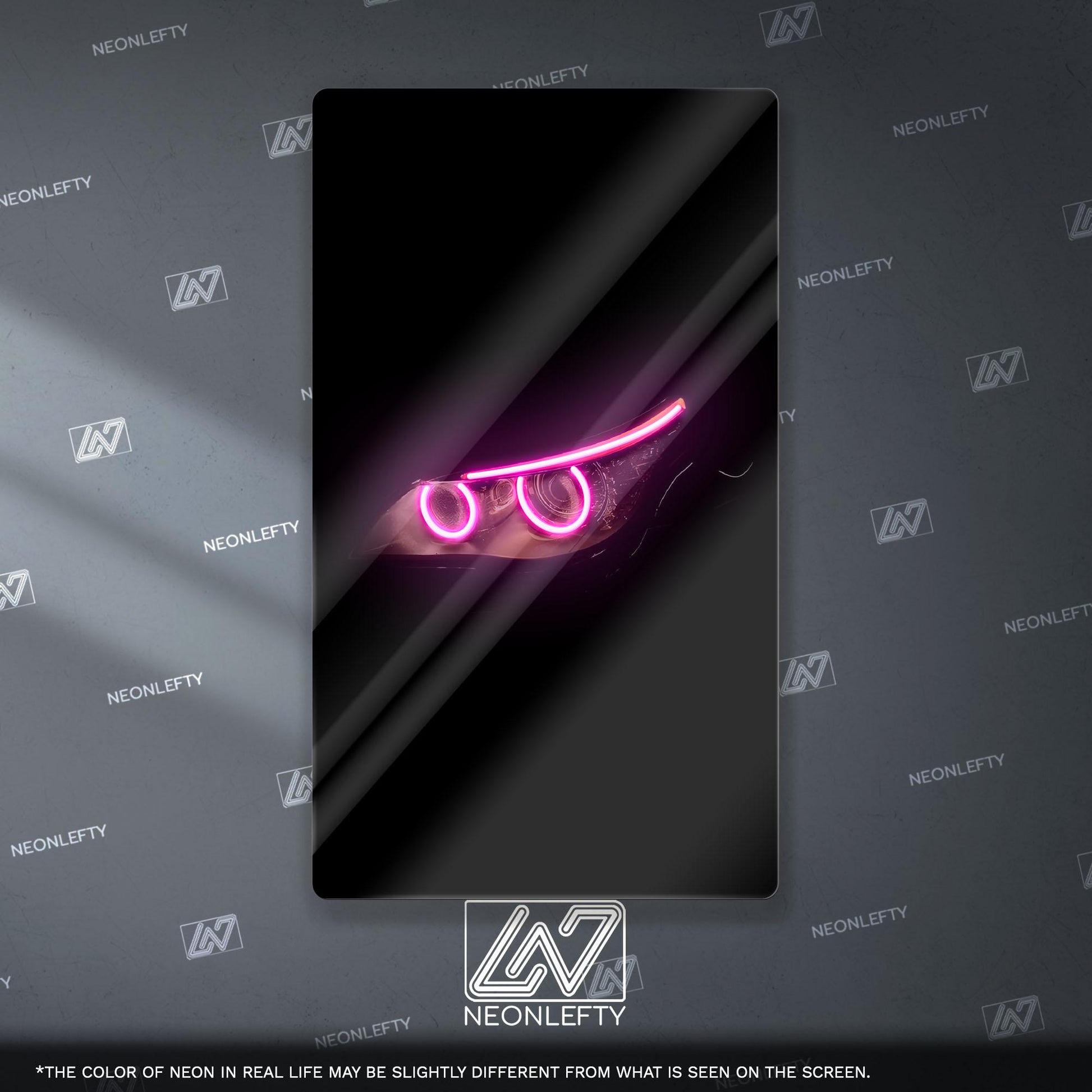 BMW M4 Neon Sign - Aggressive front view wall art inspired by modern performance design, perfect for garage, man cave or car room