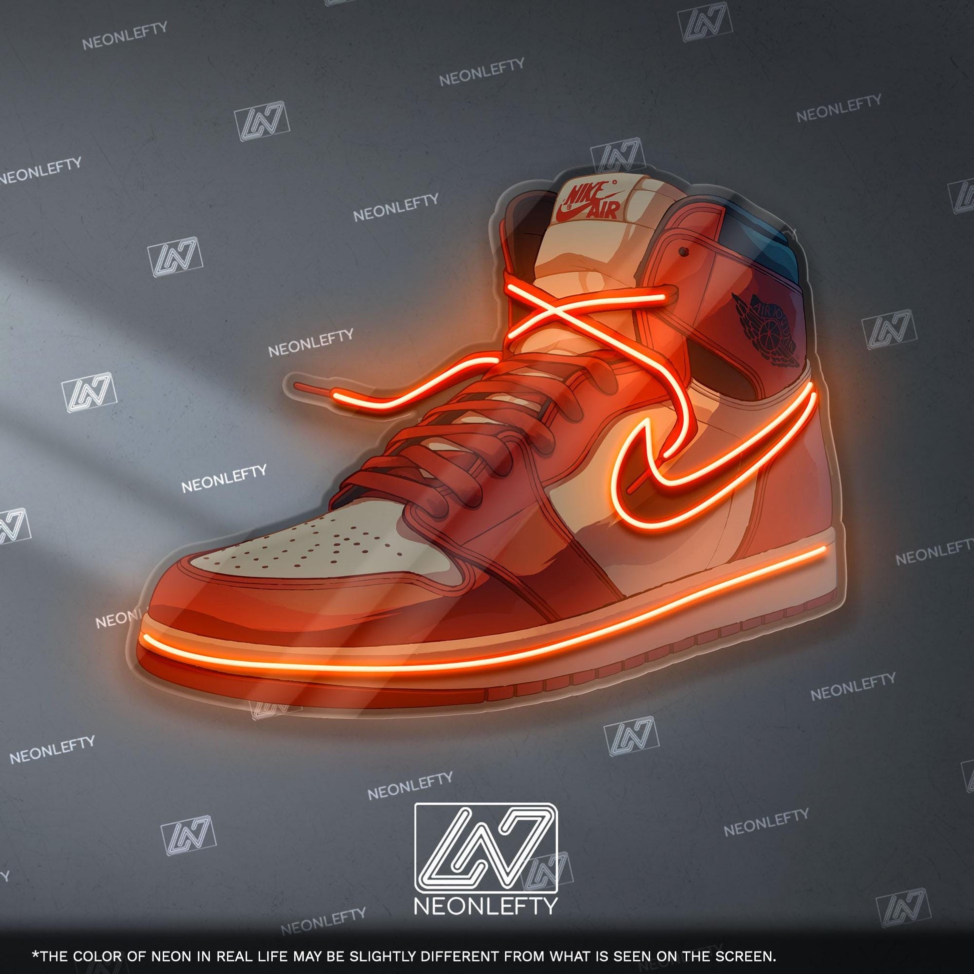 Red Sneaker Neon Sign – Streetwear LED Neon Light, Sneakerhead Wall Decor, Urban Hype Style Neon for Gaming Room & Studio