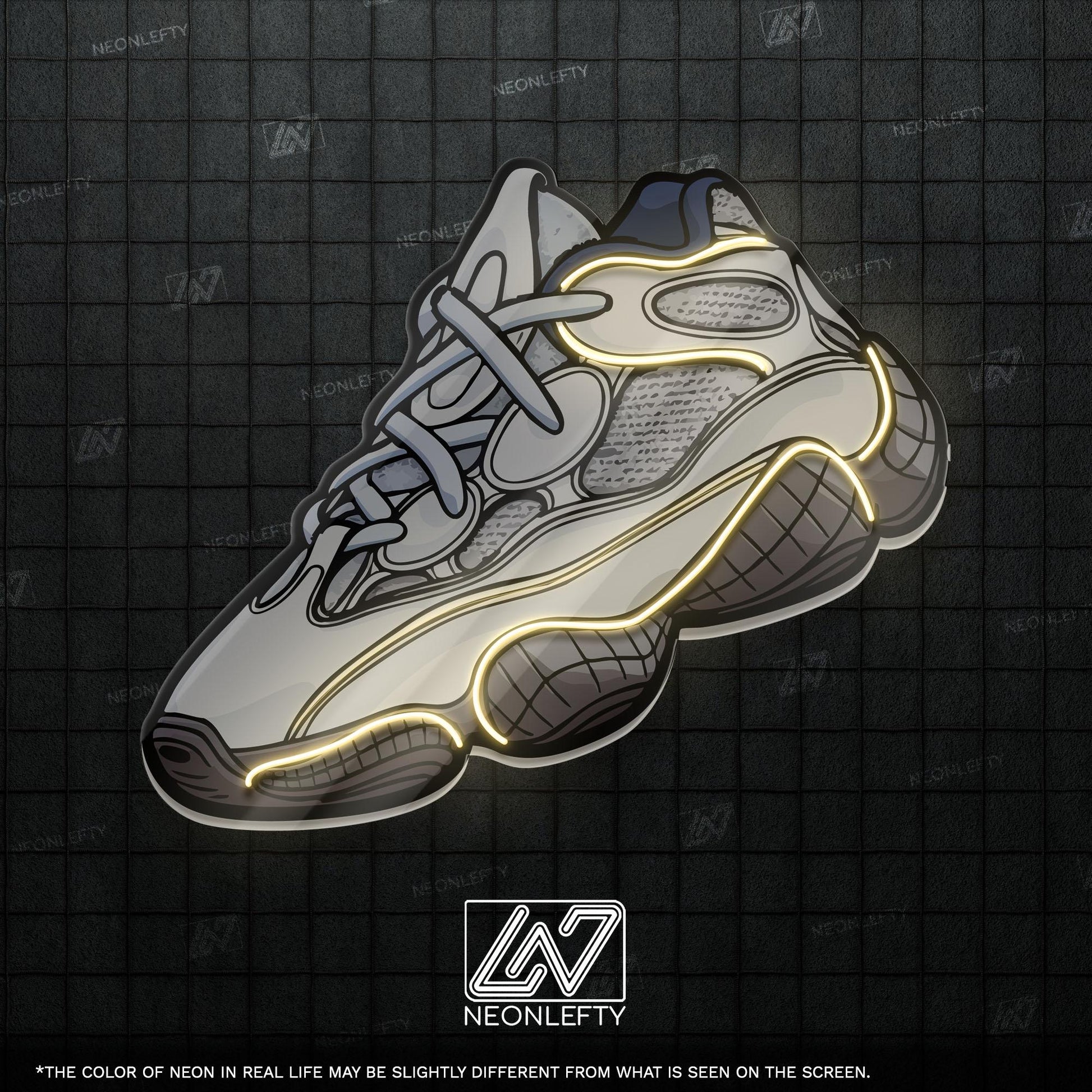 Sneaker Art - LED Neon Streetwear Wall Decor, Urban Shoe Illustration, Hype Style Neon Light, Sneakerhead Gift, Modern Room Decor