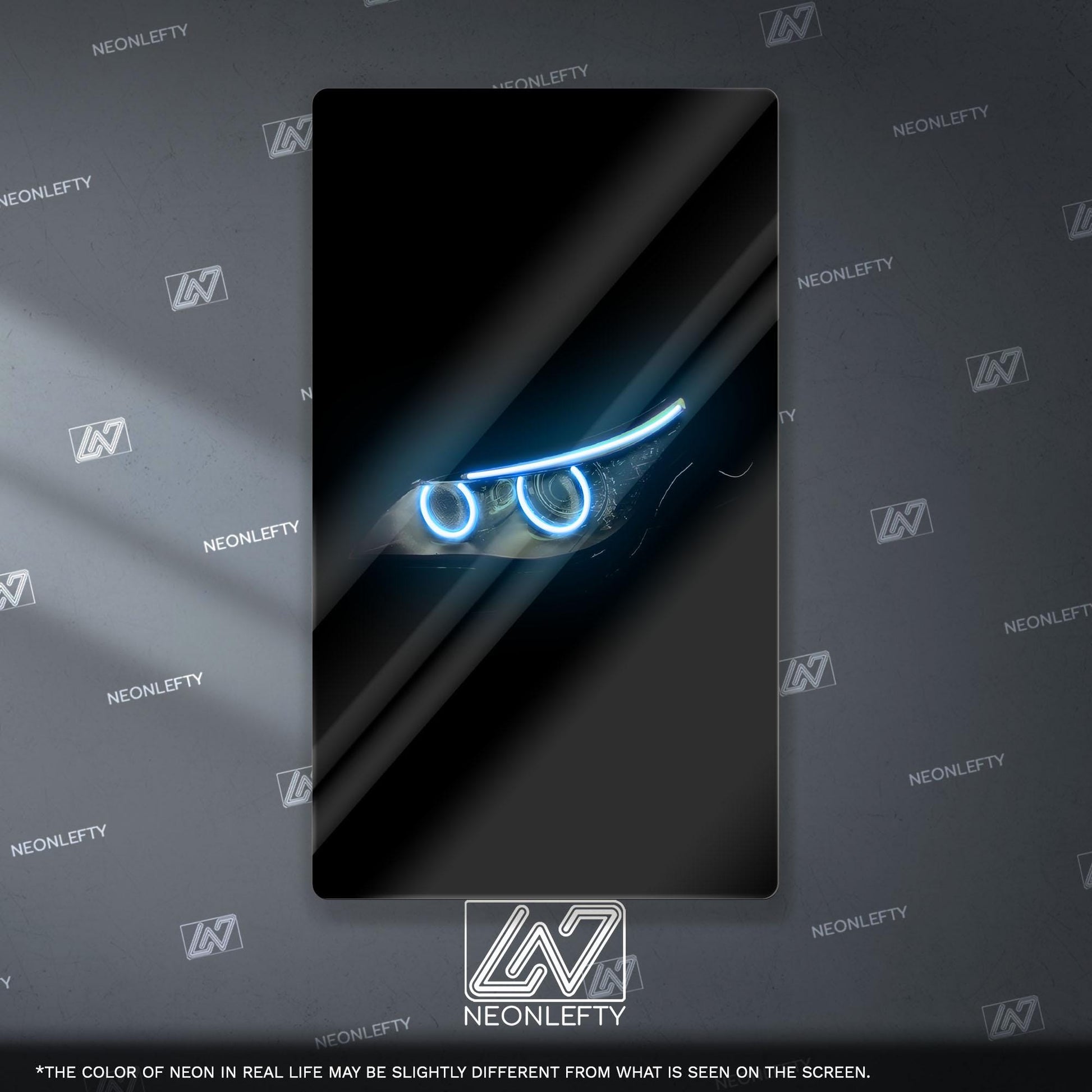 BMW M4 Neon Sign - Aggressive front view wall art inspired by modern performance design, perfect for garage, man cave or car room