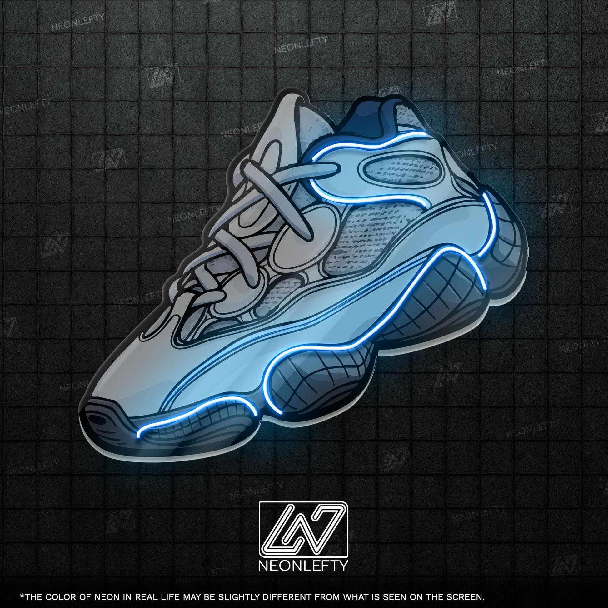 Sneaker Art - LED Neon Streetwear Wall Decor, Urban Shoe Illustration, Hype Style Neon Light, Sneakerhead Gift, Modern Room Decor