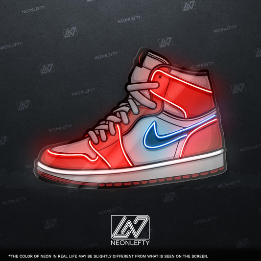 Sneaker Art - LED Neon Streetwear Wall Decor, Urban Shoe Illustration, Hype Style Neon Light, Sneakerhead Gift, Modern Room Decor