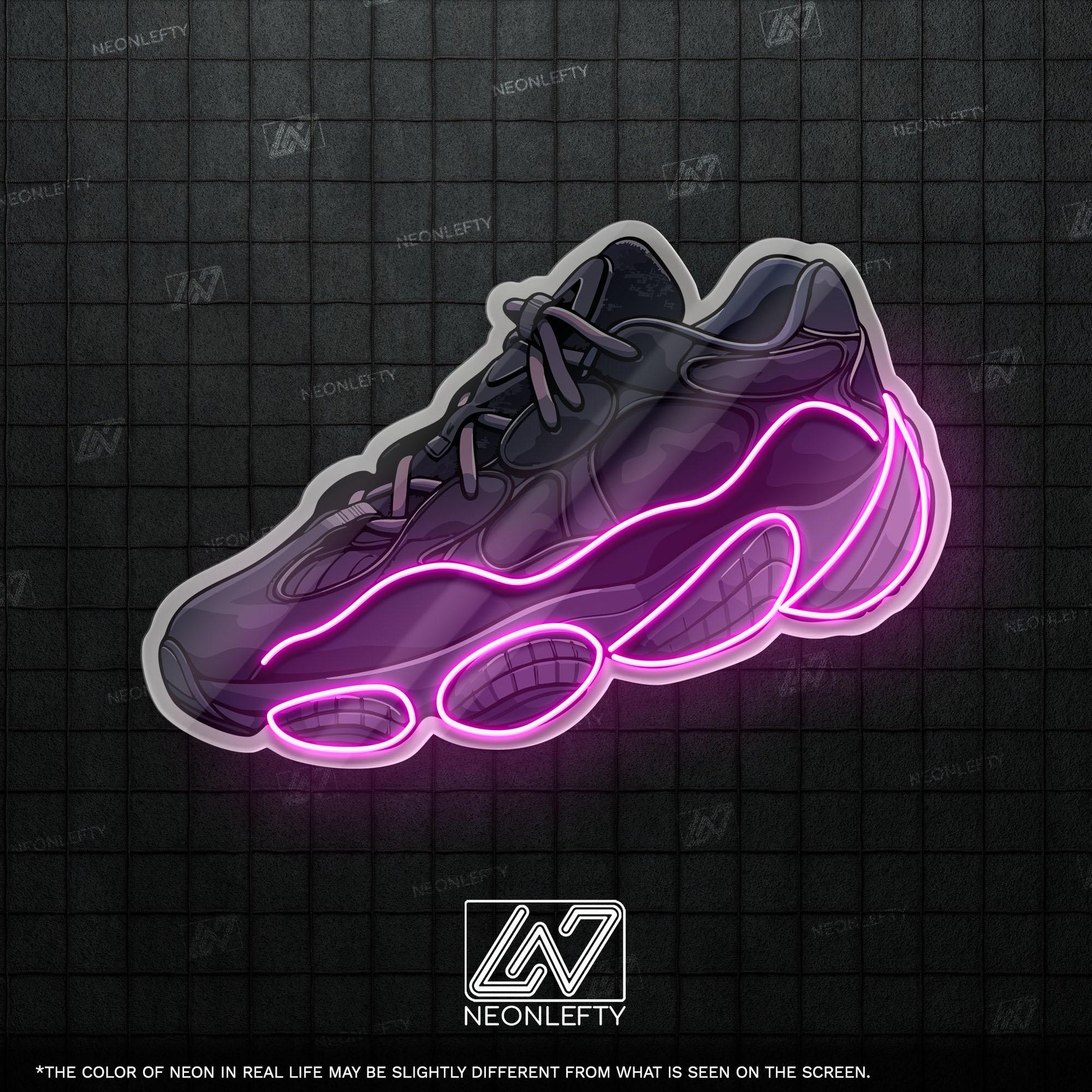Sneaker Art - LED Neon Streetwear Wall Decor, Urban Shoe Illustration, Hype Style Neon Light, Sneakerhead Gift, Modern Room Decor