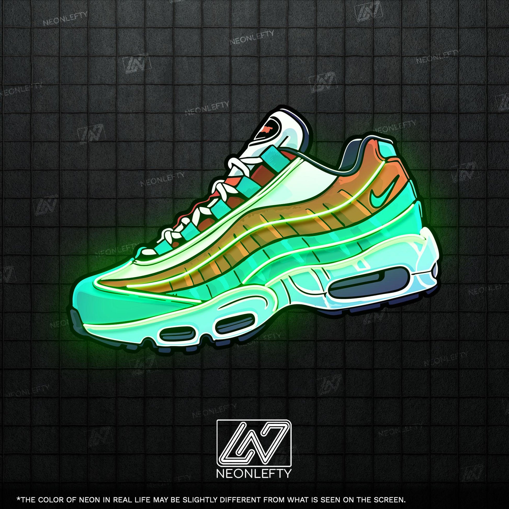 Sneaker Art - LED Neon Streetwear Wall Decor, Urban Shoe Illustration, Hype Style Neon Light, Sneakerhead Gift, Modern Room Decor