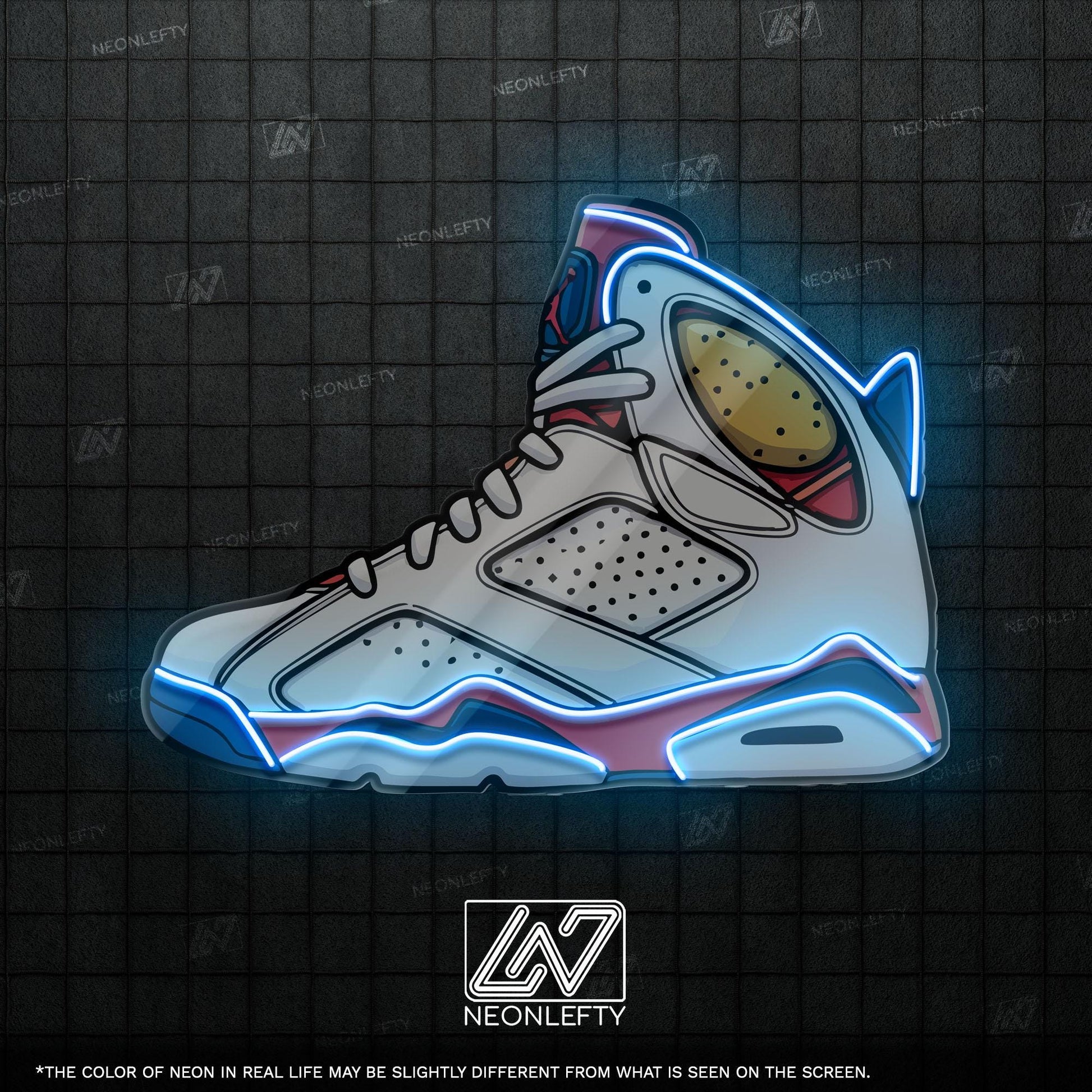 Sneaker Art - LED Neon Streetwear Wall Decor, Urban Shoe Illustration, Hype Style Neon Light, Sneakerhead Gift, Modern Room Decor