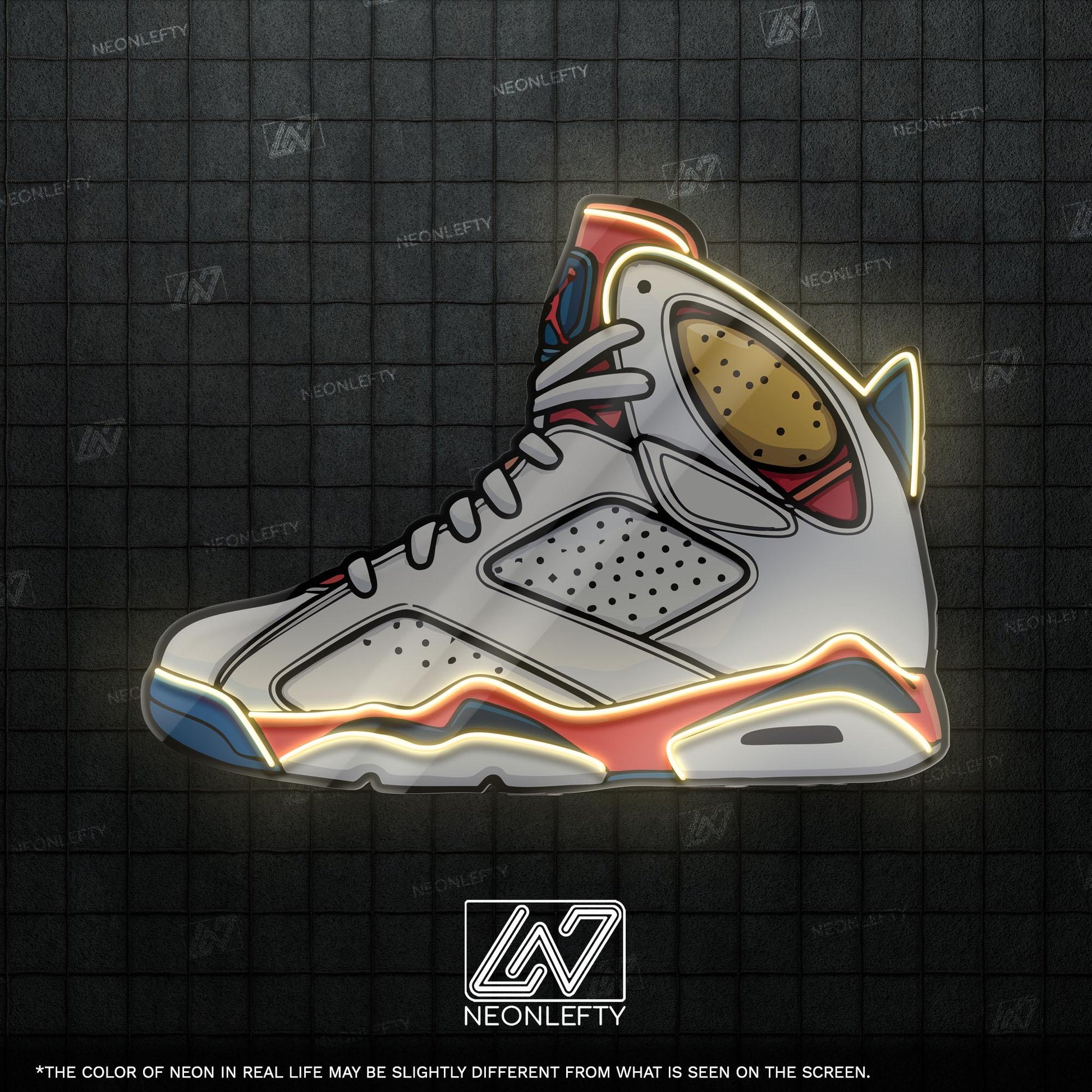 Sneaker Art - LED Neon Streetwear Wall Decor, Urban Shoe Illustration, Hype Style Neon Light, Sneakerhead Gift, Modern Room Decor